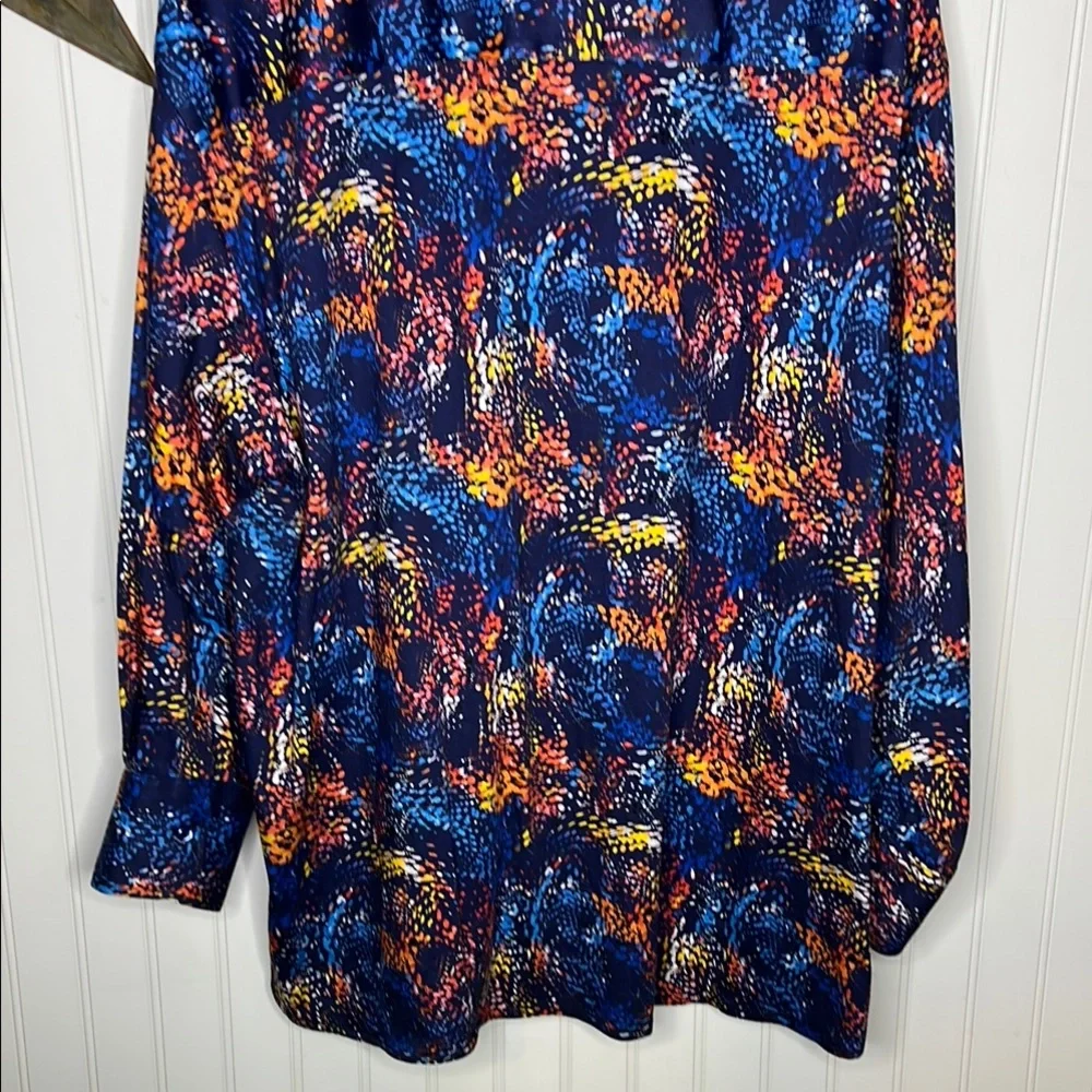 Westport Black Label Blue and Orange Long Sleeve Shirt Size 2XL - Picture 7 of 10